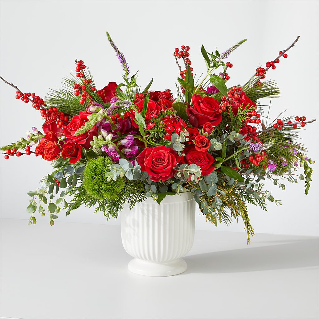 Big Red Bow Bouquet – La Maison De Fleur, Pierre Part LA