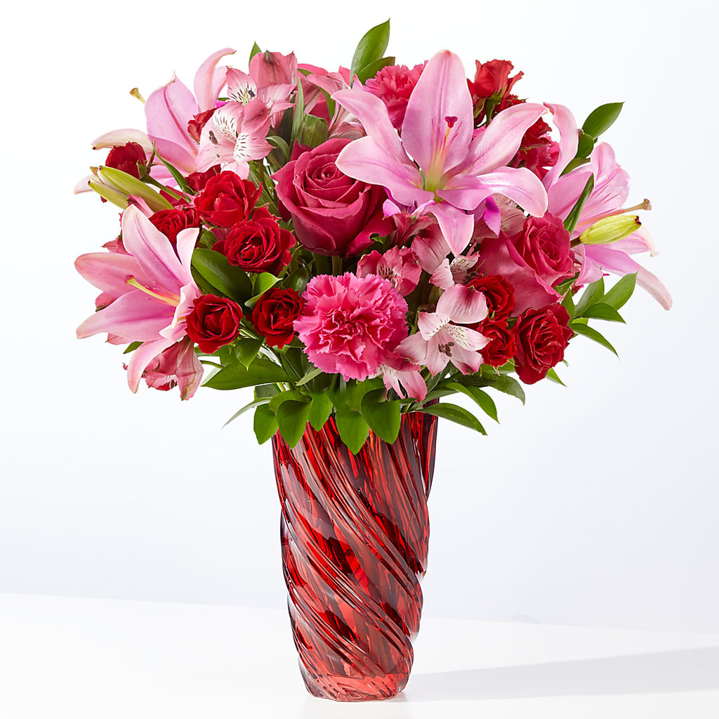 In Love Bouquet with Luxe Swirl Vase – La Maison De Fleur, Pierre Part LA