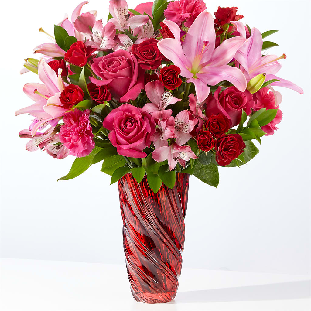 In Love Bouquet with Luxe Swirl Vase – La Maison De Fleur, Pierre Part LA