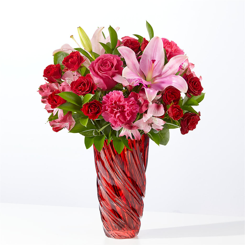 In Love Bouquet with Luxe Swirl Vase – La Maison De Fleur, Pierre Part LA