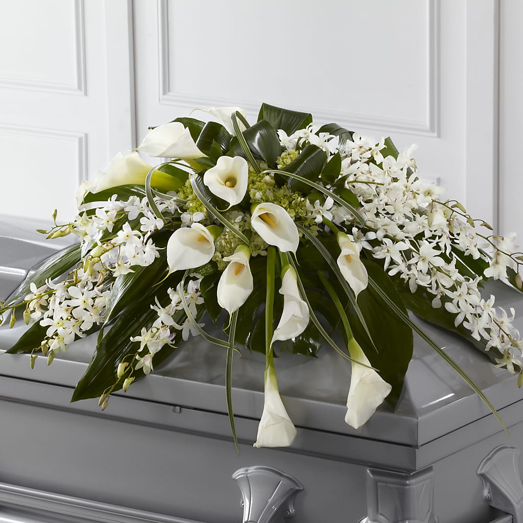 Angel Wings Casket Spray – La Maison De Fleur, Pierre Part LA
