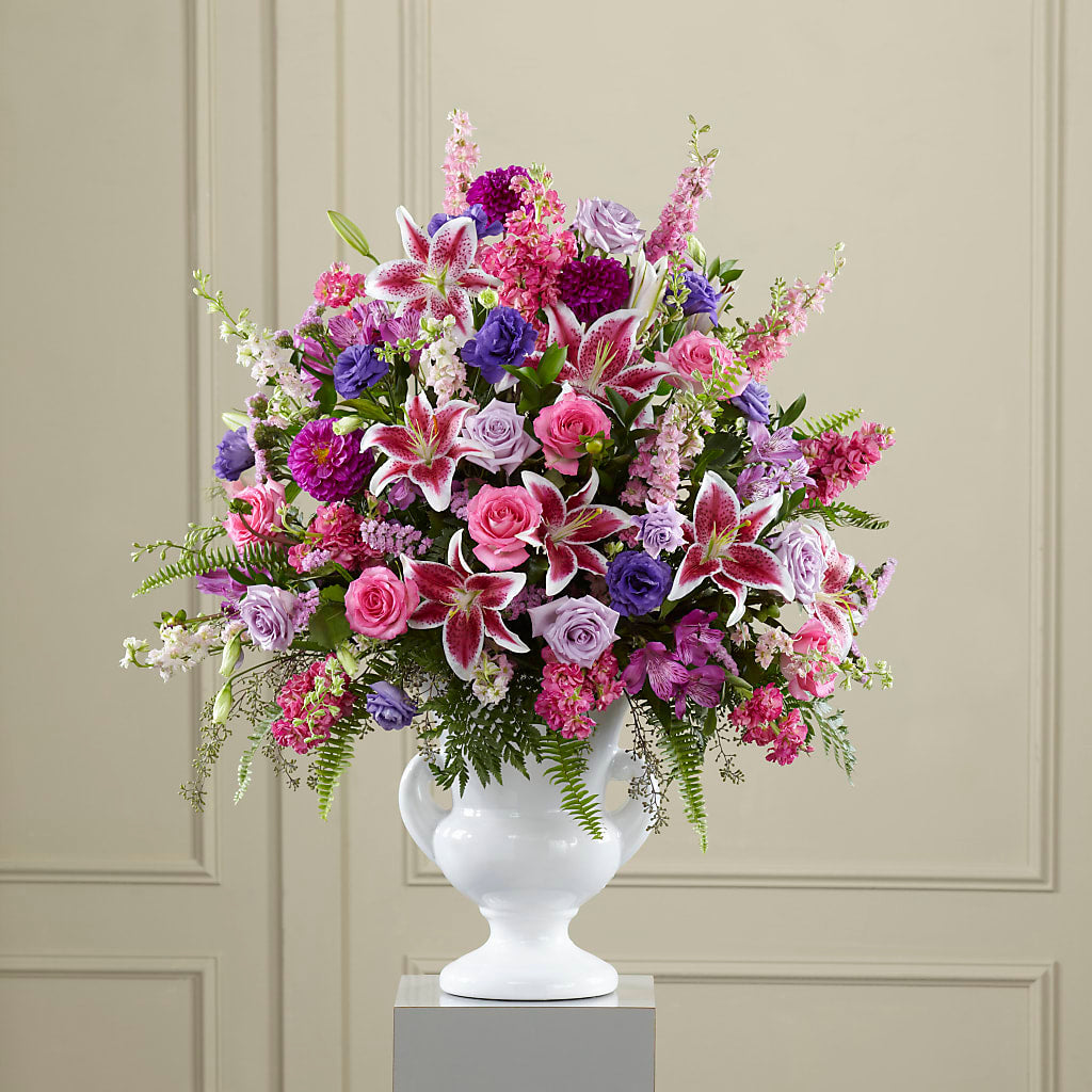 Peaceful Tribute Arrangement – La Maison De Fleur, Pierre Part LA