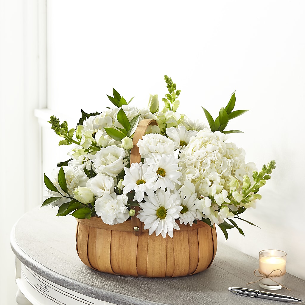 Pure Ivory Basket – La Maison De Fleur, Pierre Part LA