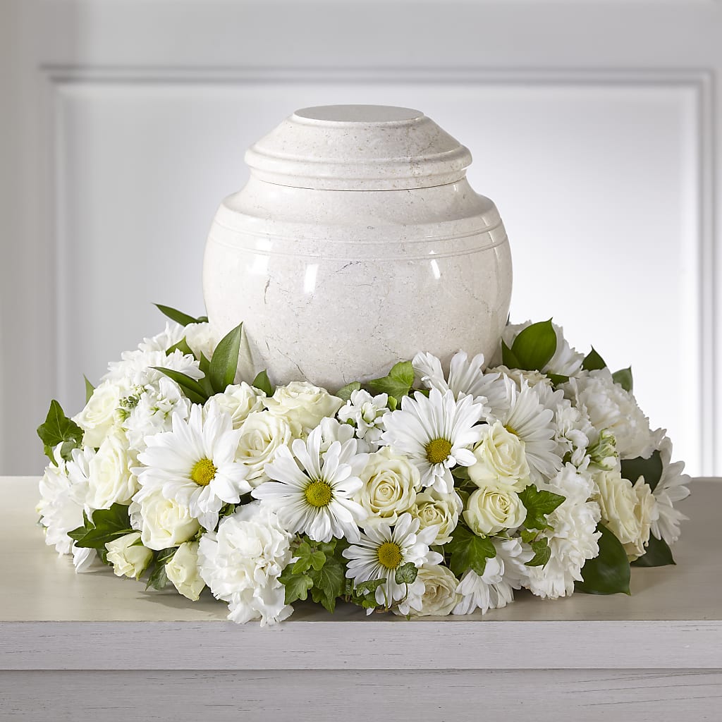 Ivory Gardens Cremation Adornment – La Maison De Fleur, Pierre Part LA