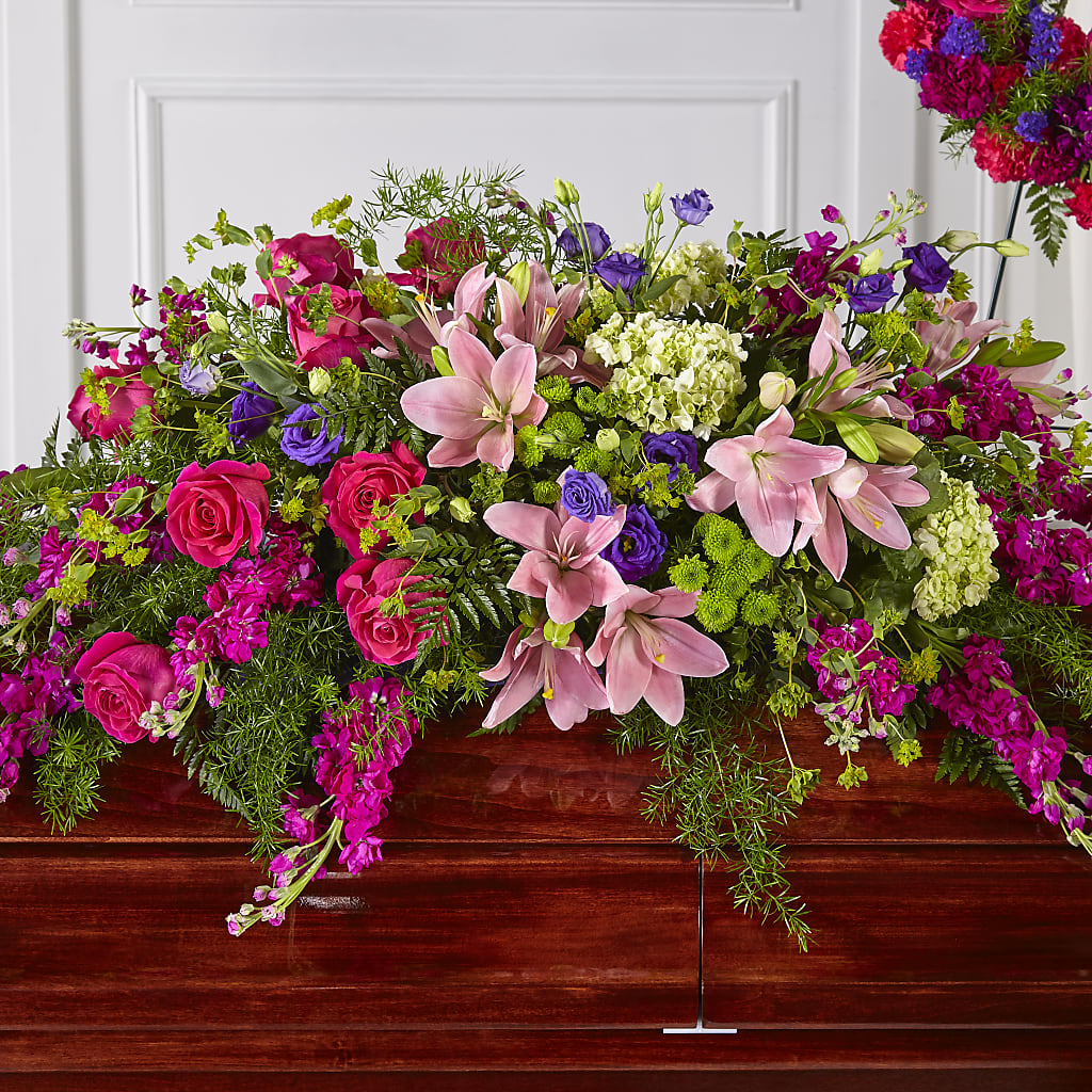 Radiant Tribute Casket Spray – La Maison De Fleur, Pierre Part LA