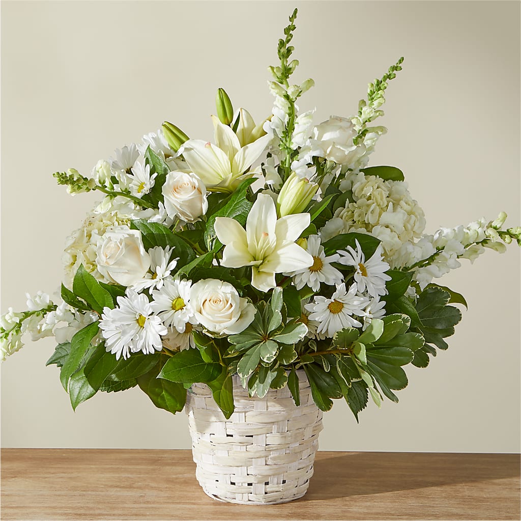Ivory Elegance Floral Basket – La Maison De Fleur, Pierre Part LA