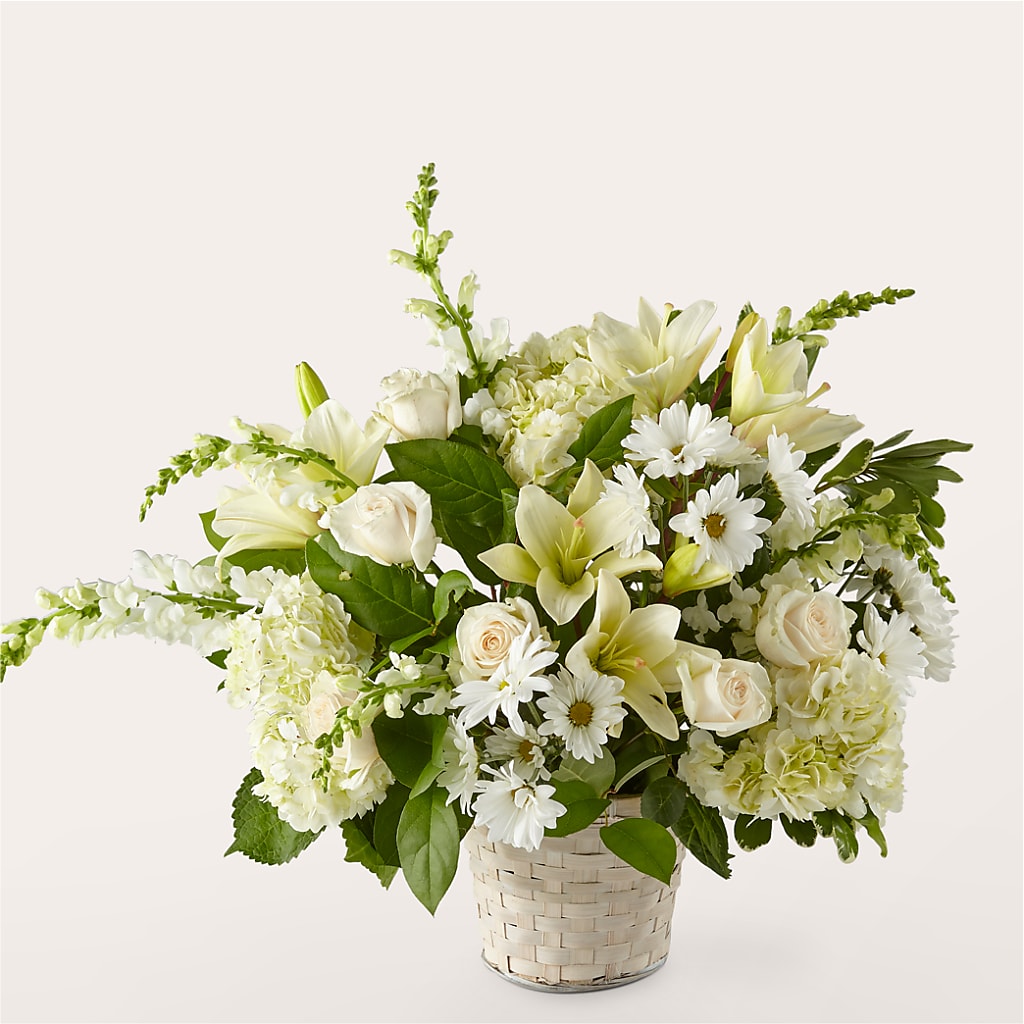 Ivory Elegance Floral Basket – La Maison De Fleur, Pierre Part LA