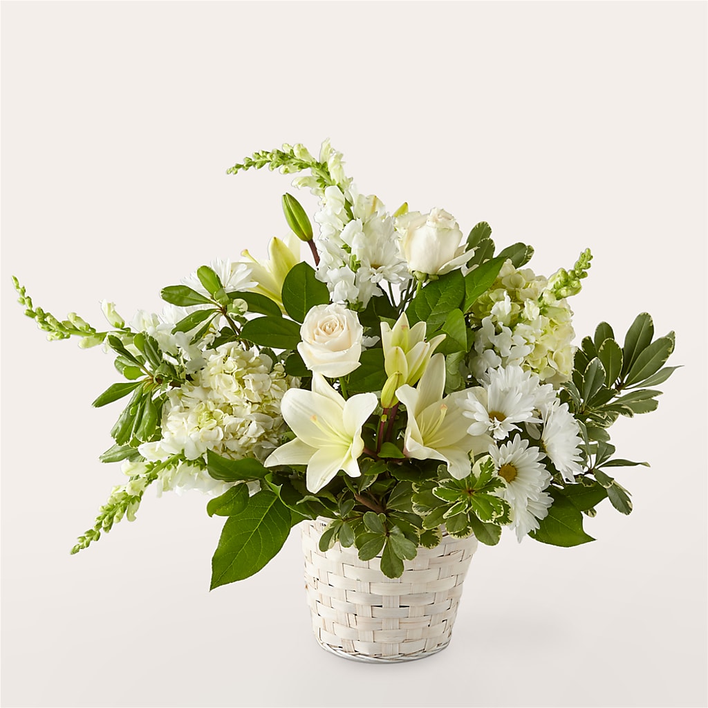 Ivory Elegance Floral Basket – La Maison De Fleur, Pierre Part LA