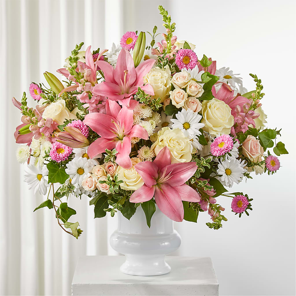 Empathetic Blooms Urn Arrangement – La Maison De Fleur, Pierre Part LA