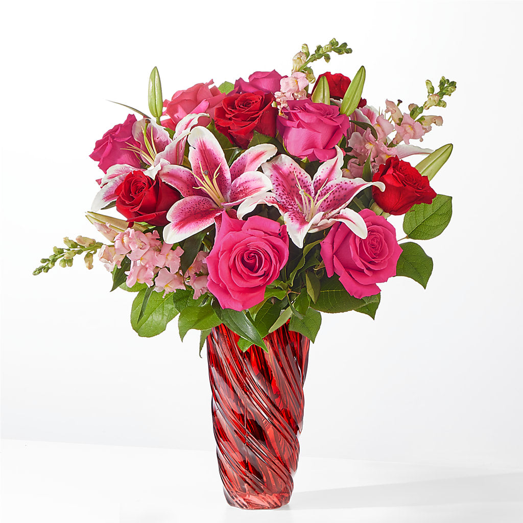 Always You Bouquet with Luxe Swirl Vase – La Maison De Fleur, Pierre Part LA