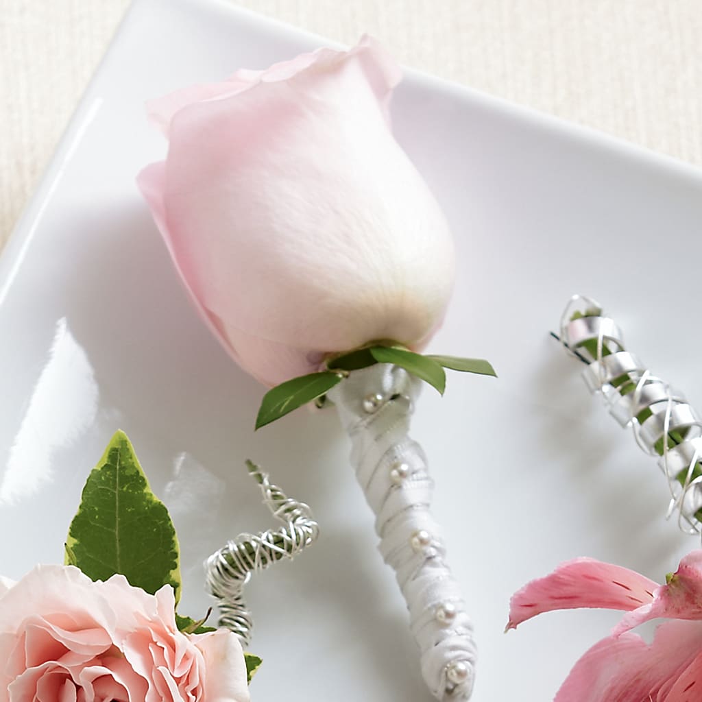 Pink Rose Boutonniere – La Maison De Fleur, Pierre Part LA