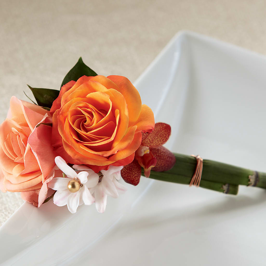 Sunset Dream Boutonniere – La Maison De Fleur, Pierre Part LA