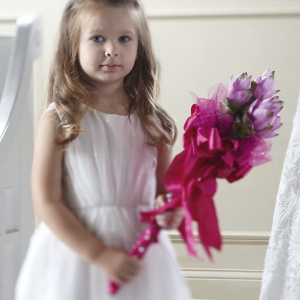 Sparkle Pink Flower Girl Bouquet – La Maison De Fleur, Pierre Part LA