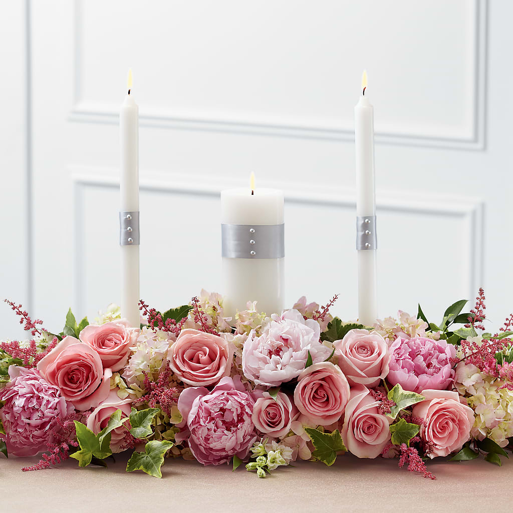 Worldwide Romance Unity Candle Arrangement – La Maison De Fleur, Pierre Part LA