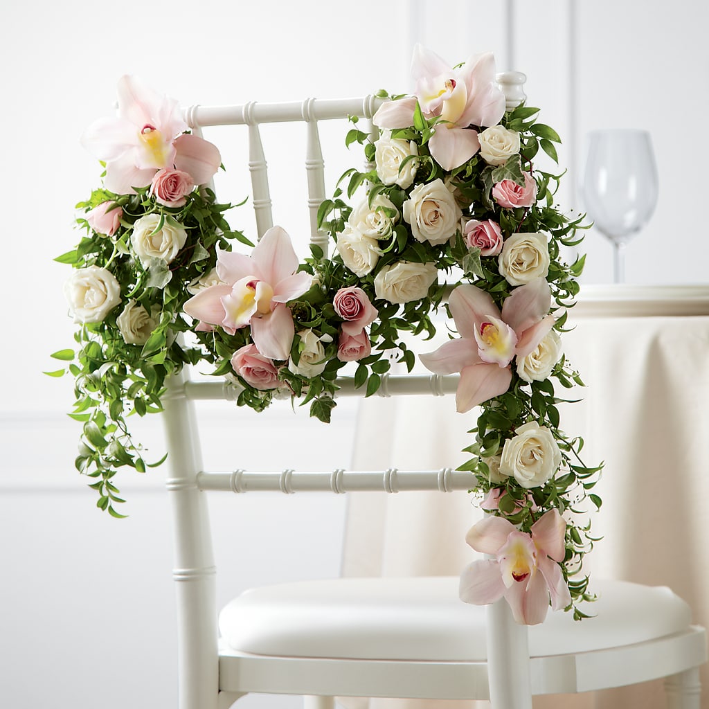 Orchid Rose Chair Décor – La Maison De Fleur, Pierre Part LA