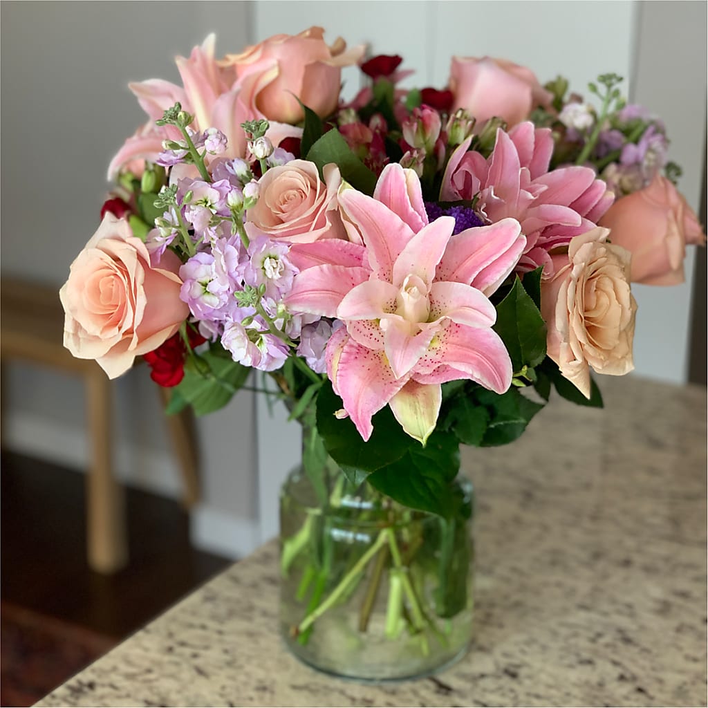 Romantique Bouquet –  La Maison De Fleur, Pierre Part LA