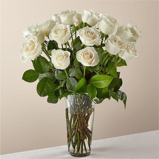 Long Stem White Rose Bouquet –  La Maison De Fleur, Pierre Part LA