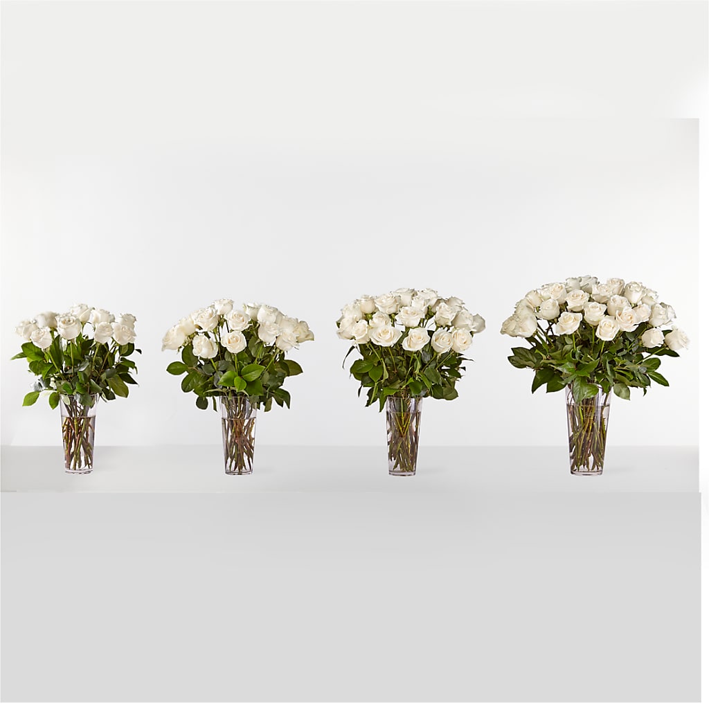Long Stem White Rose Bouquet –  La Maison De Fleur, Pierre Part LA