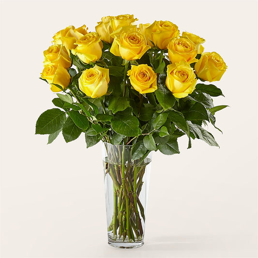 Long Stem Yellow Rose Bouquet –  La Maison De Fleur, Pierre Part LA