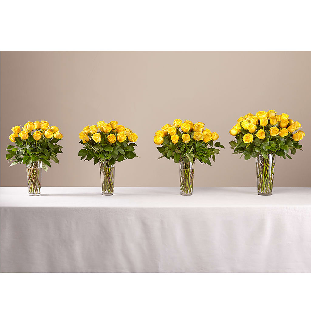Long Stem Yellow Rose Bouquet –  La Maison De Fleur, Pierre Part LA
