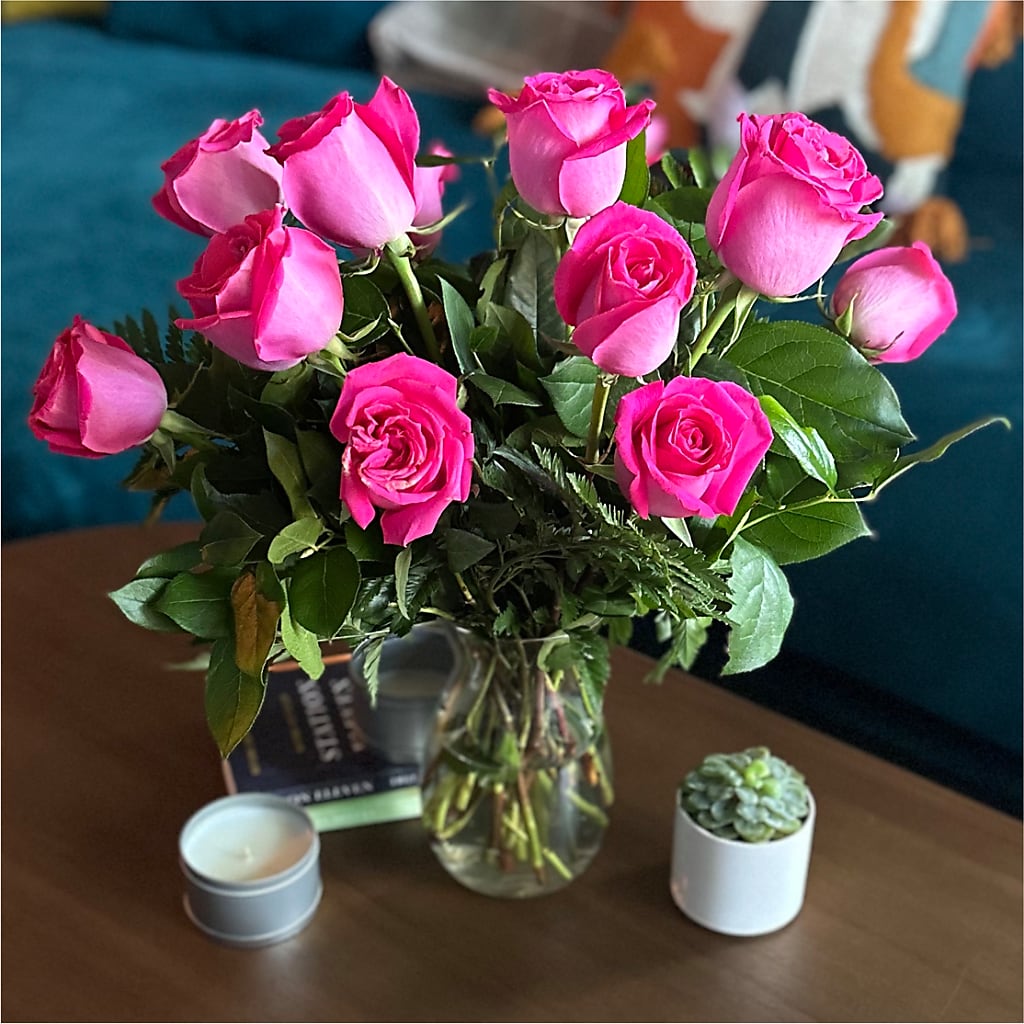 Long Stem Pink Rose Bouquet –  La Maison De Fleur, Pierre Part LA