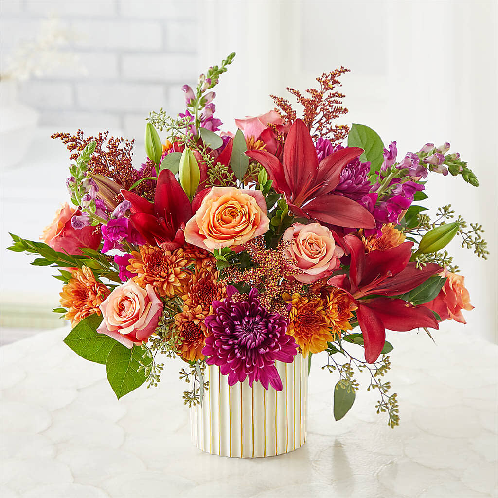 Burgundy Landscape Bouquet –  La Maison De Fleur, Pierre Part LA