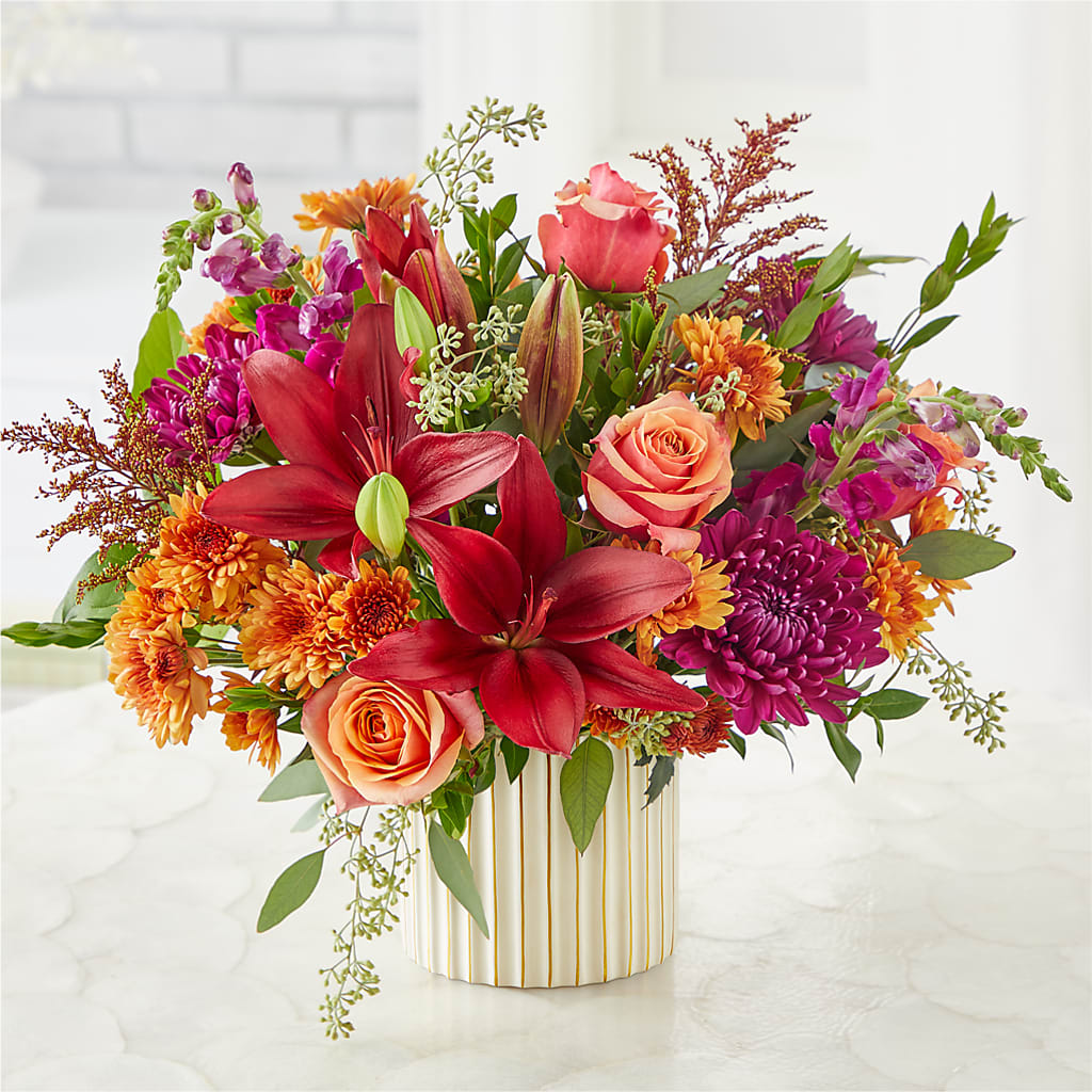 Burgundy Landscape Bouquet –  La Maison De Fleur, Pierre Part LA