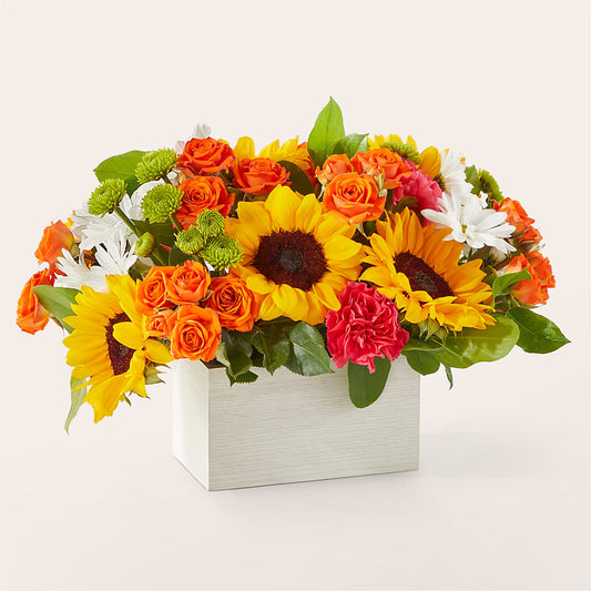 Sun-drenched Blooms Box Bouquet –  La Maison De Fleur, Pierre Part LA