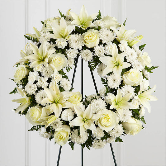 Treasured Tribute Wreath –  La Maison De Fleur, Pierre Part LA