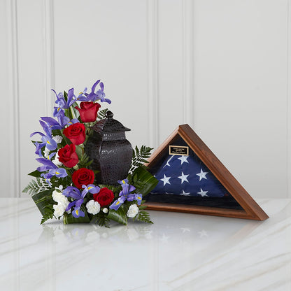 Patriotic Tribute Arrangement –  La Maison De Fleur, Pierre Part LA