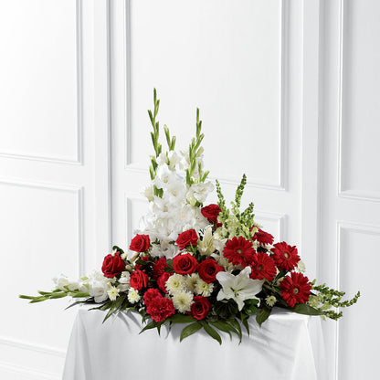 Crimson & White Arrangement –  La Maison De Fleur, Pierre Part LA