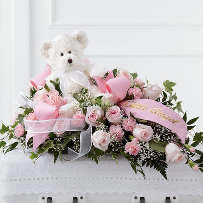 Touch of Sympathy Casket Spray –  La Maison De Fleur, Pierre Part LA