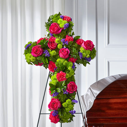 Tribute Rose Floral Cross –  La Maison De Fleur, Pierre Part LA