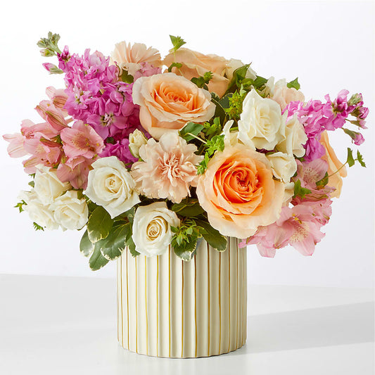 Paradise Bouquet with Ivory Vase –  La Maison De Fleur, Pierre Part LA