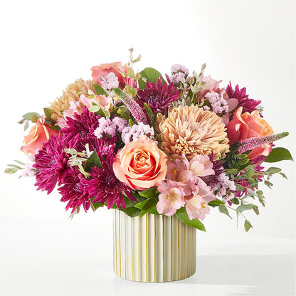 Berry Cobbler Bouquet with Ivory Vase –  La Maison De Fleur, Pierre Part LA