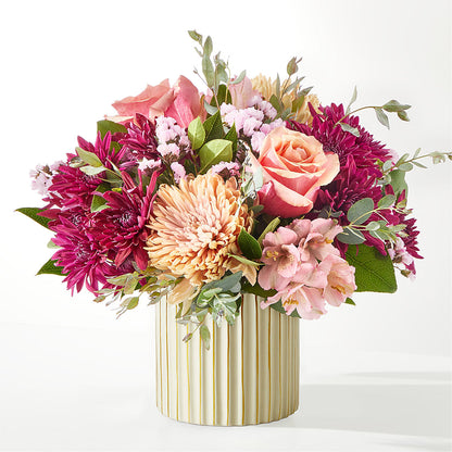 Berry Cobbler Bouquet with Ivory Vase –  La Maison De Fleur, Pierre Part LA