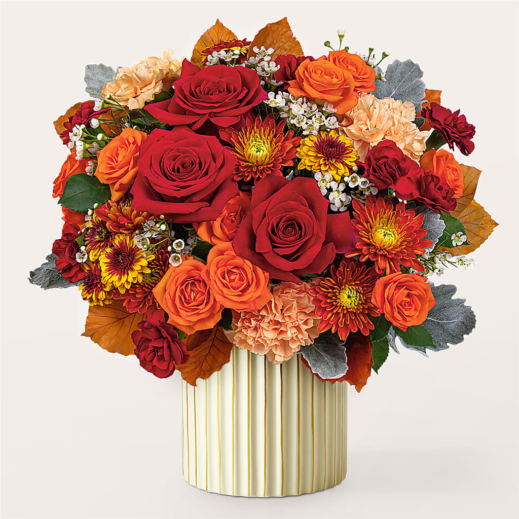 Merlot Bouquet with Ivory Vase –  La Maison De Fleur, Pierre Part LA