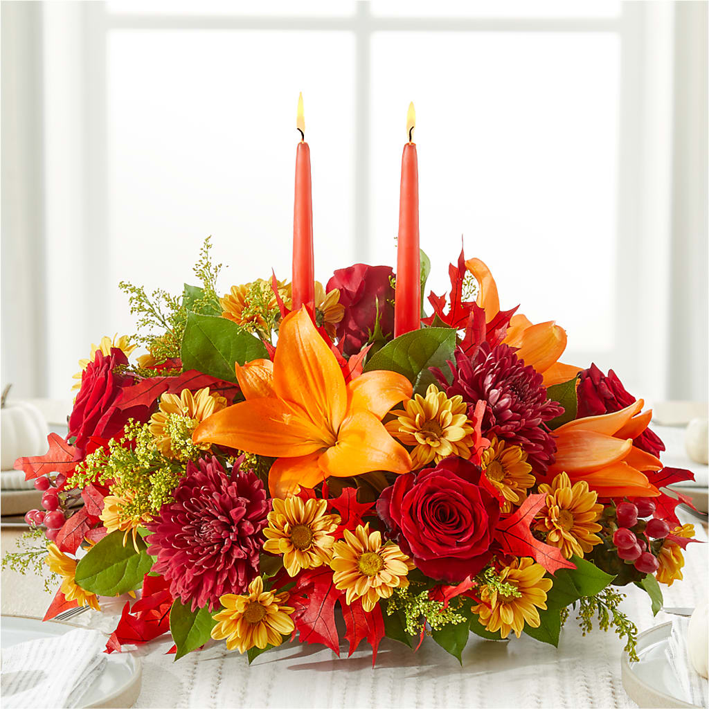 Autumn's Embrace Centerpiece –  La Maison De Fleur, Pierre Part LA