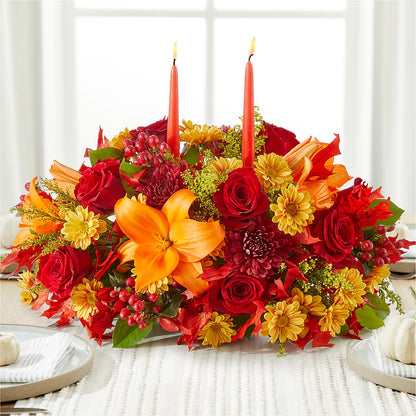Autumn's Embrace Centerpiece –  La Maison De Fleur, Pierre Part LA