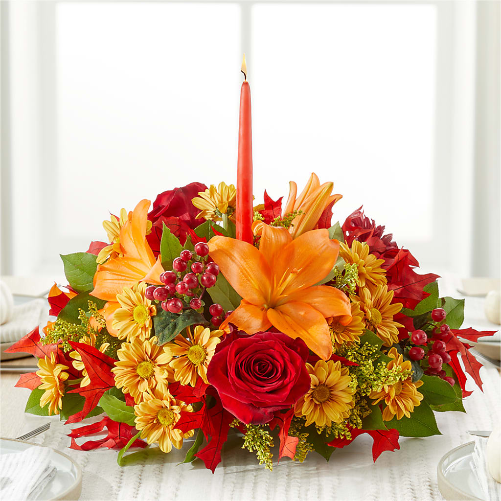 Autumn's Embrace Centerpiece –  La Maison De Fleur, Pierre Part LA